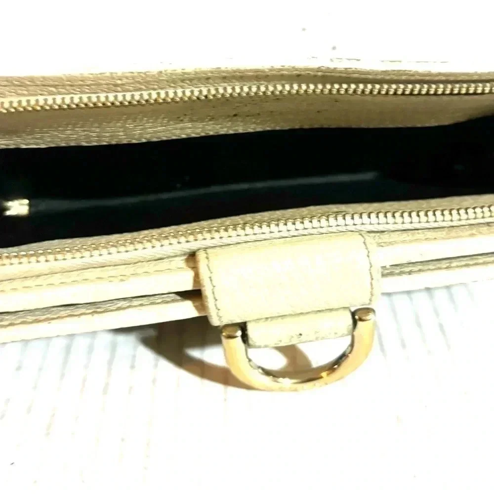 Gucci GG brown white Canvas leather wallet - Picture 9 of 11